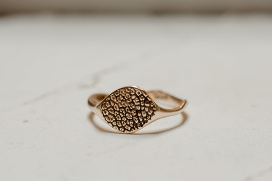 Pet print freeform ring
