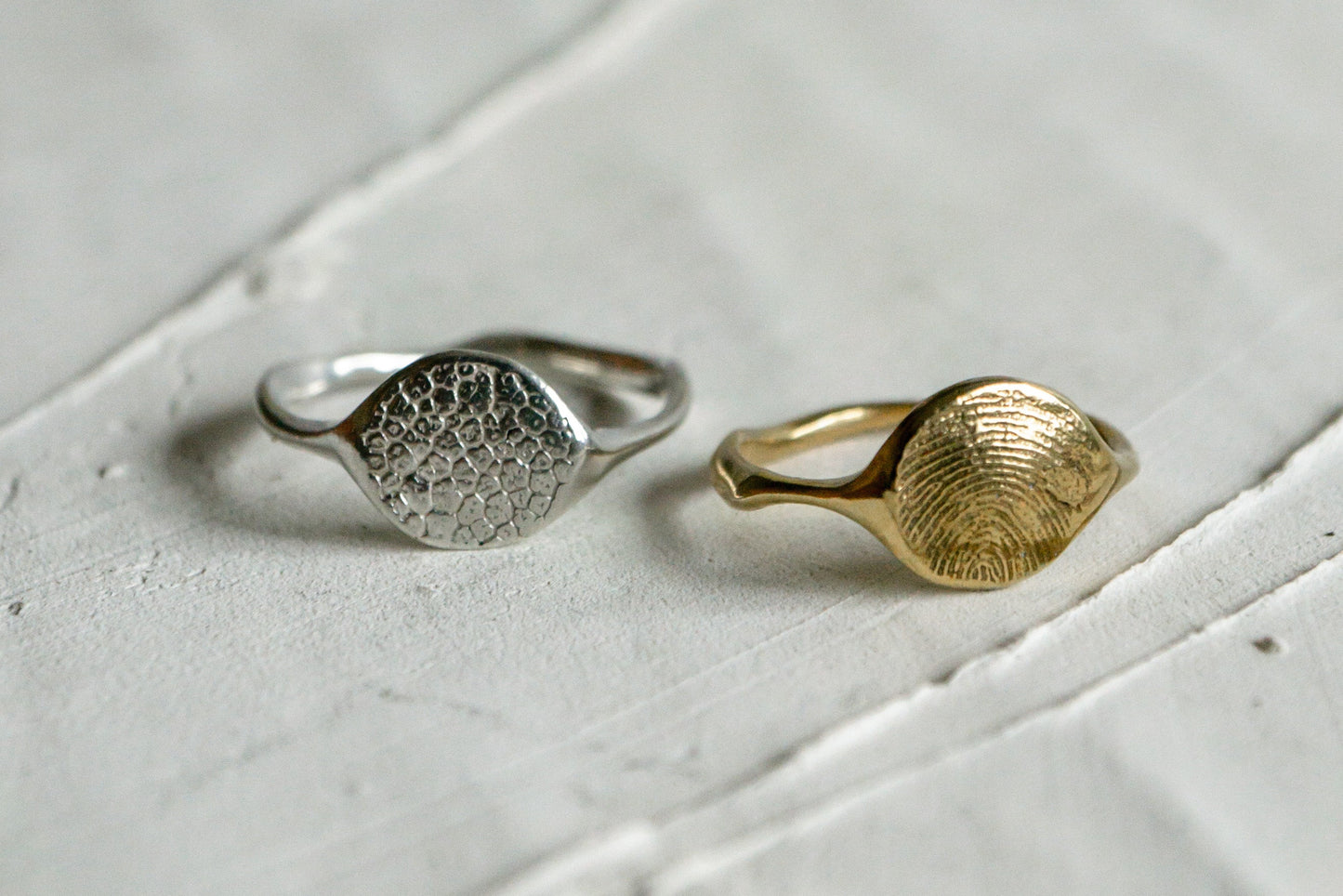 Pet print freeform ring