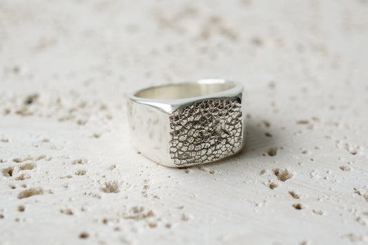 Pet print ring chunky