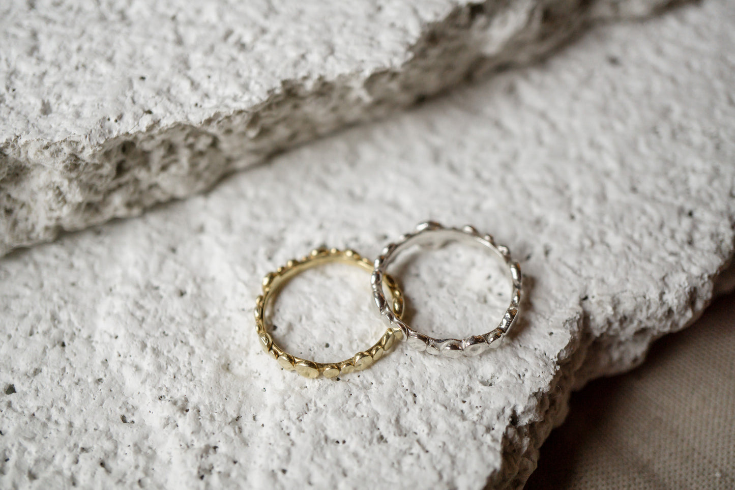 Pebbles ring - 925 silver