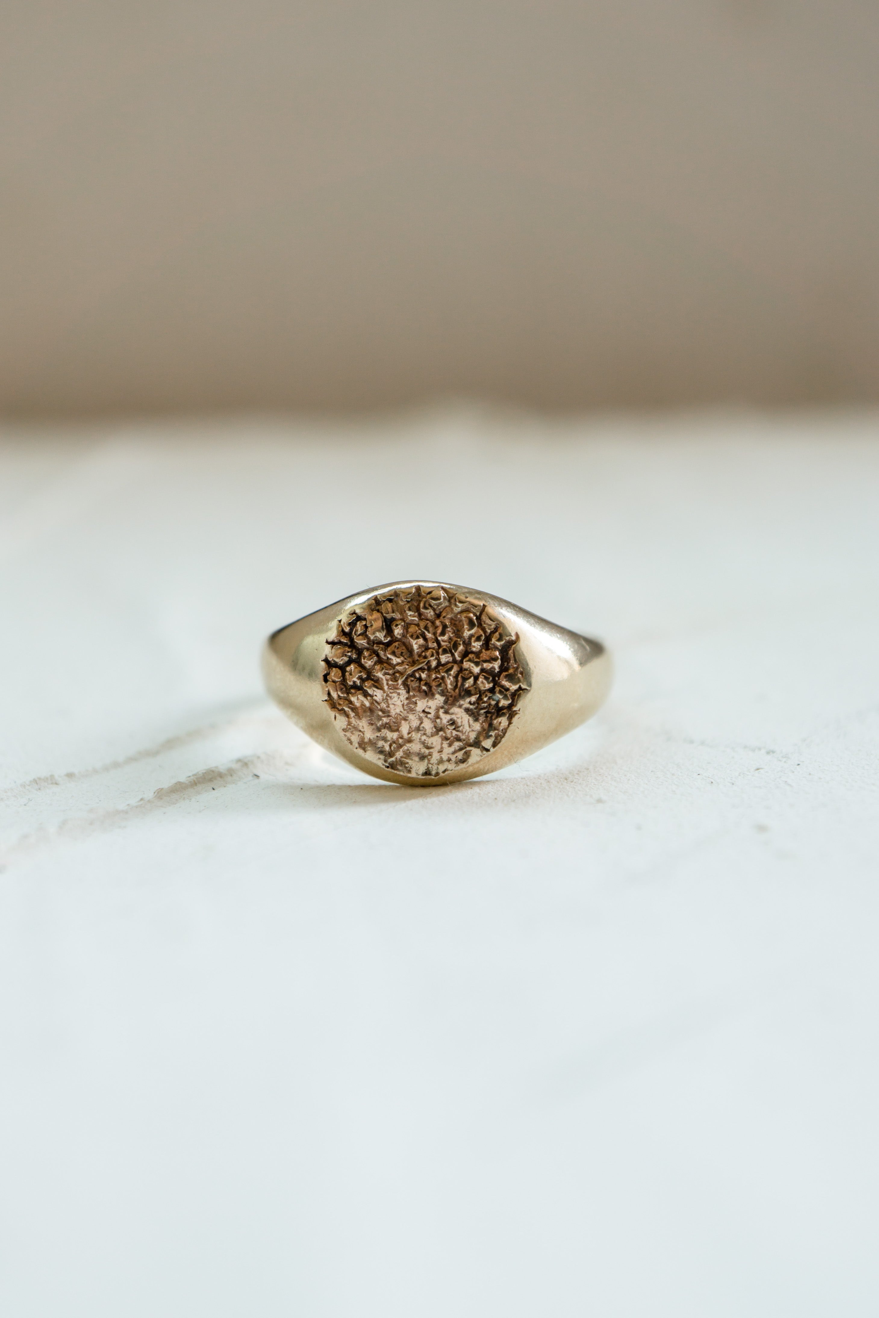 Pet print signet ring