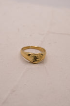 Fingerprint heart ring