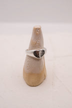 Fingerprint heart ring