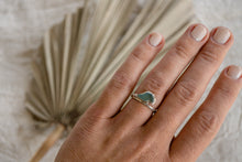 Load image into Gallery viewer, Sea glass WAVE ring, size 6