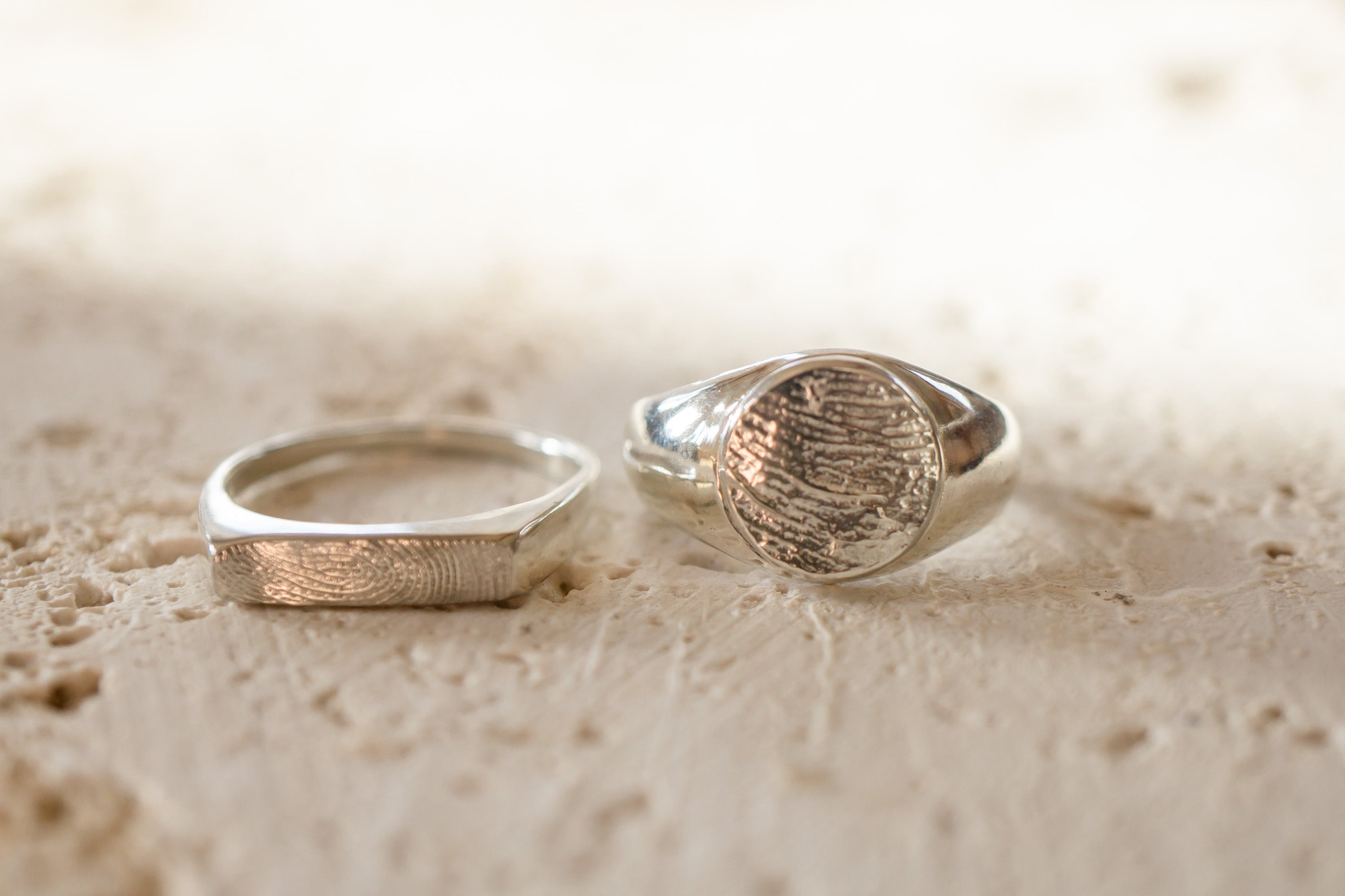 Fingerprint signet ring