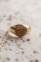 Pet print signet ring