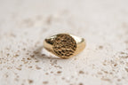 Pet print signet ring