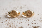 Pet print signet ring