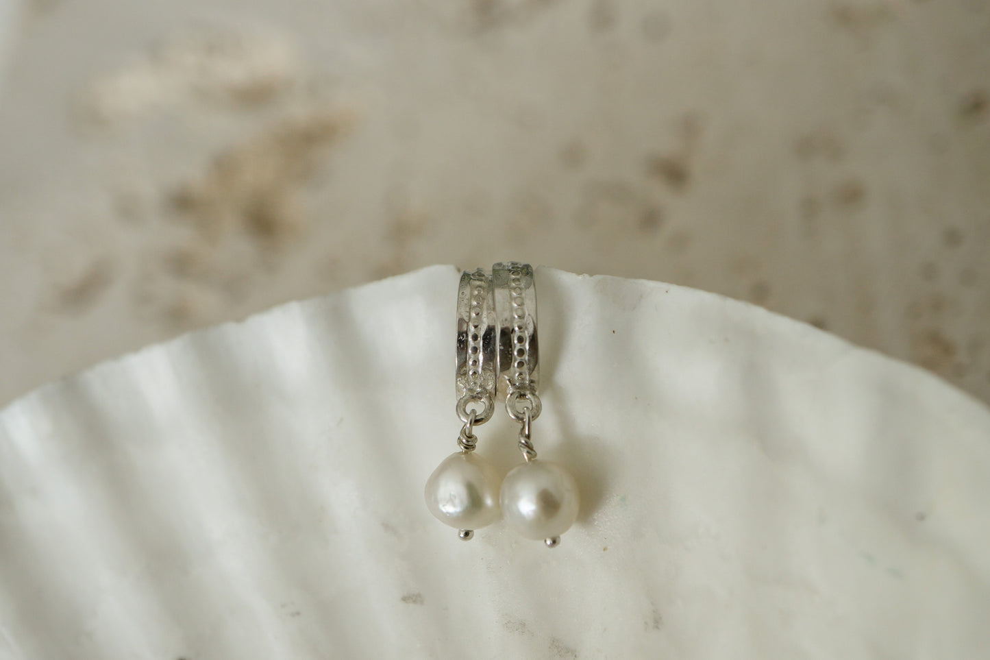 Pearl earrings - 925 silver