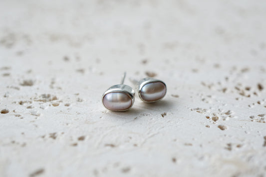 Pearl earrings - 925 sterling silver
