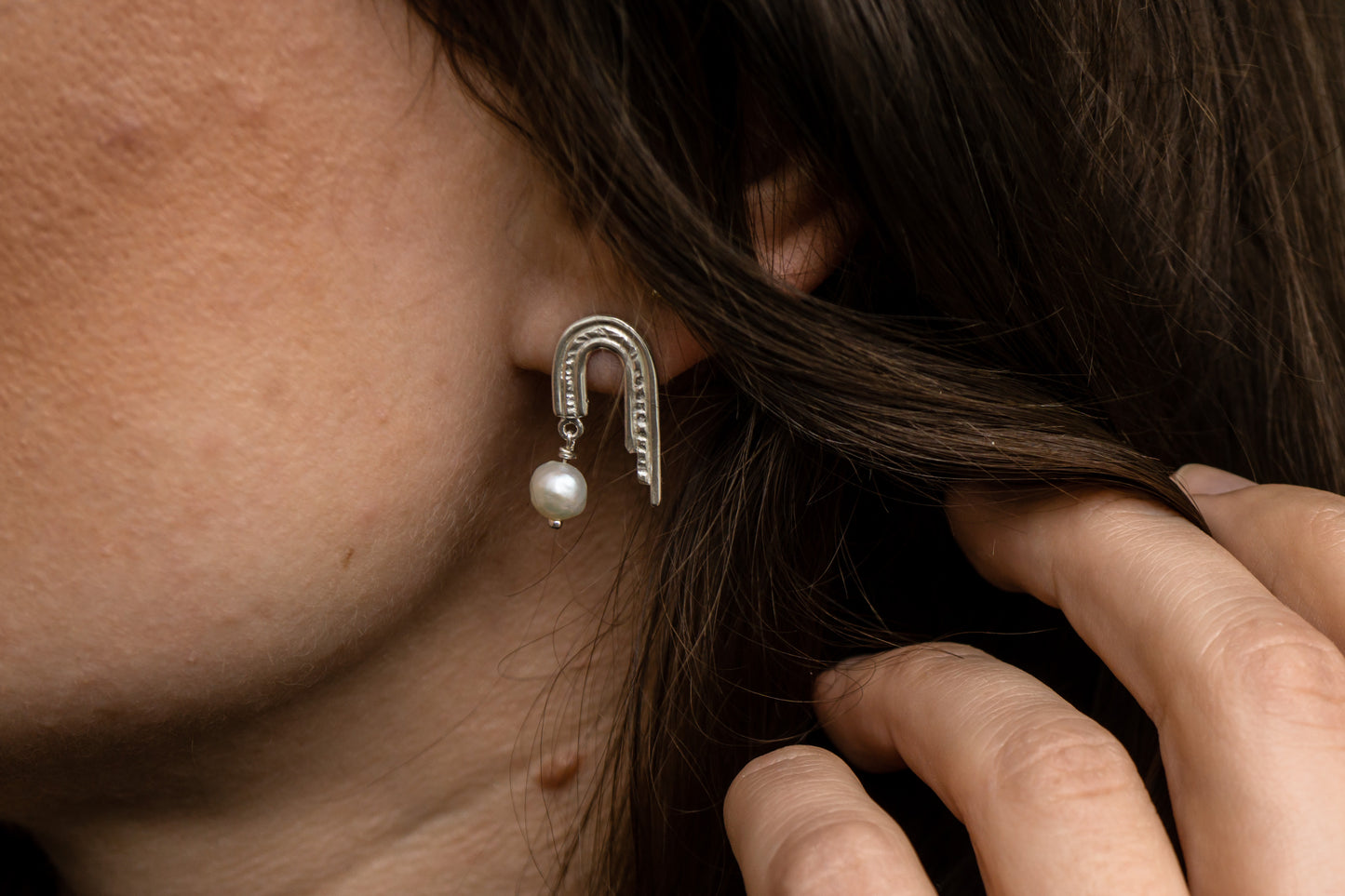 Pearl earrings - 925 silver