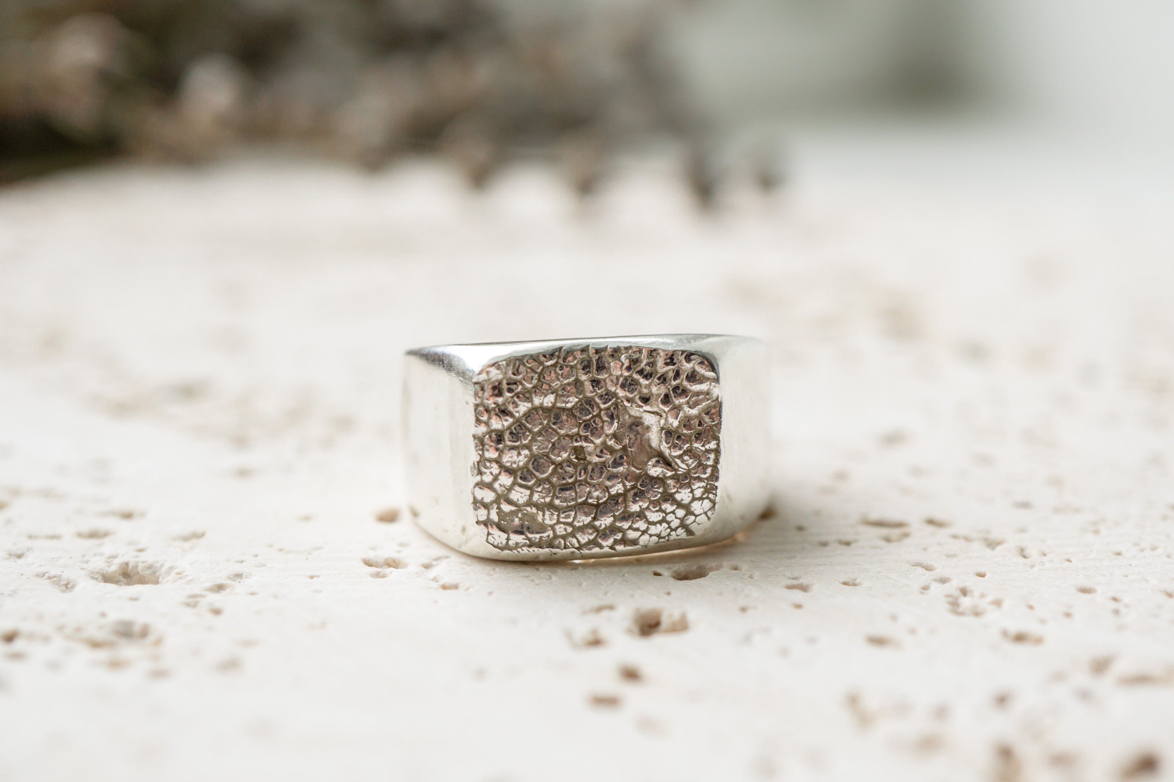 Pet print ring chunky