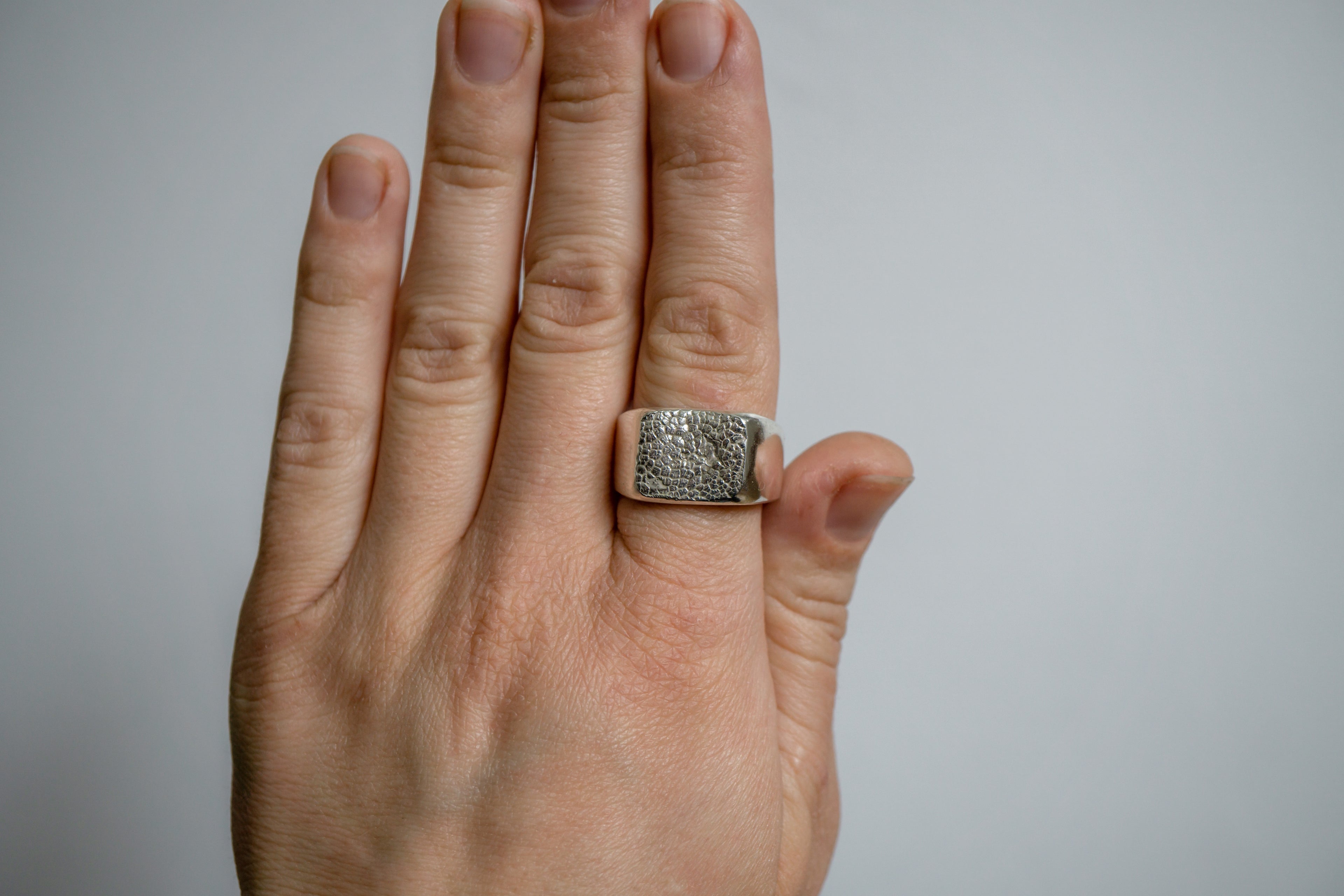 Pet print ring chunky