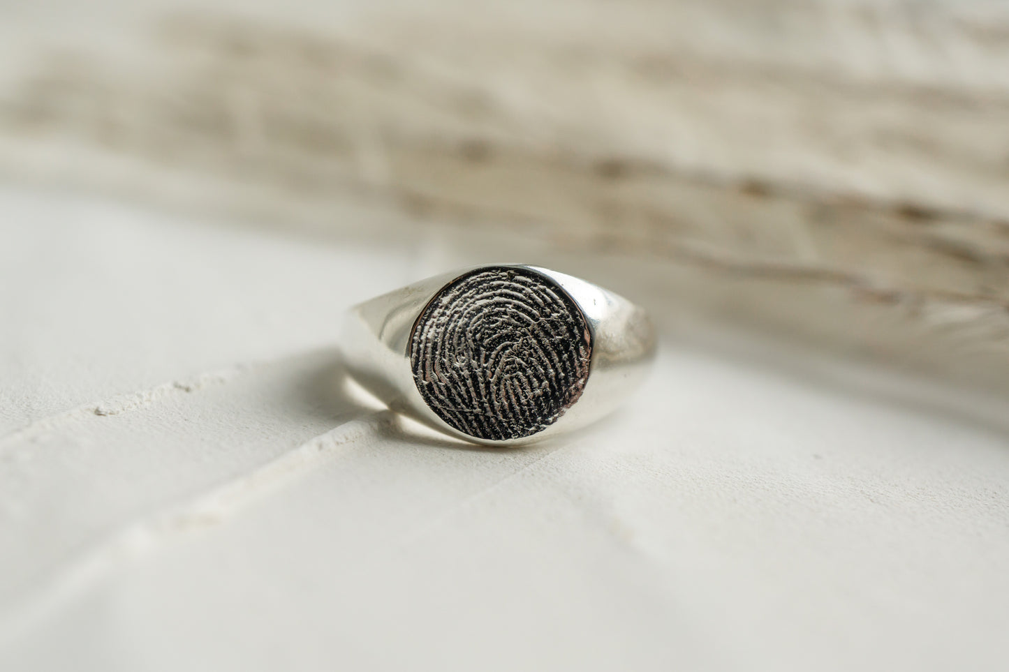 Fingerprint signet ring