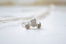 Load image into Gallery viewer, Raw rose quartz ring, size 5.5