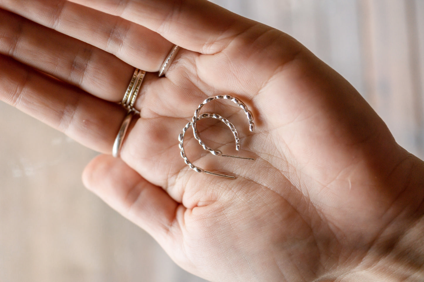 Pebbles earrings - 925 silver