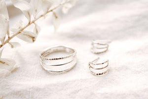 Driftwood ring - 925 silver