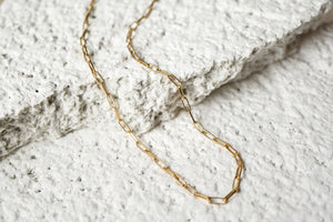 Linked necklace - gold plated