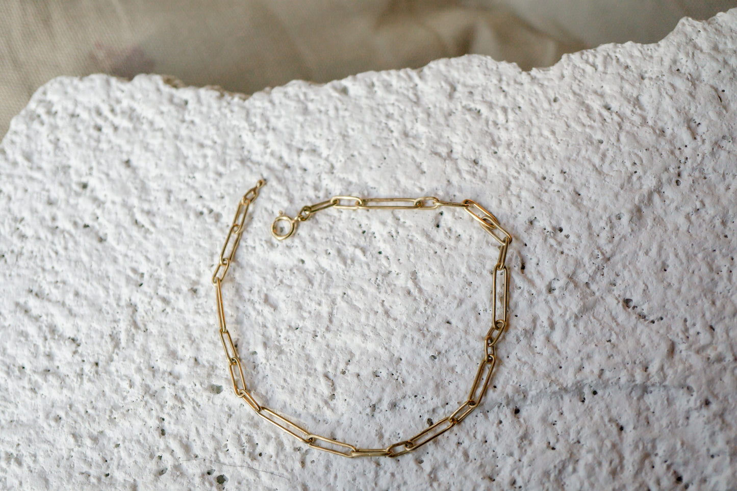 Linked bracelet - gold plated
