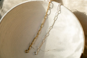Linked bracelet - gold plated