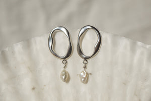 Pearl earrings - 925 silver